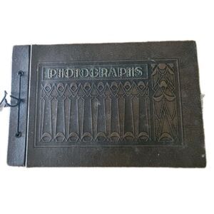 Antique Photo Album with Photos 30 Pictures Black White Florida